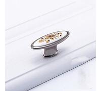 HYHJYMG Poignée en céramique de Fleur d'or européenne Moderne Simple Armoire Armoire Porte Bouton Armoire Classique Antique Tire matériel, 701,96 MM GP