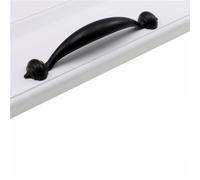 HYHJYMG Poignées d'armoire Noires en Alliage de Zinc, Porte de Placard de Cuisine de Style américain, Boutons de tiroir, quincaillerie de Meubles de Mode, 5036,15.4