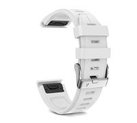 HYHJYMG pour Fenix 7s Plus Band Silicone Sport Watch Bands pour Fenix 5S / Fenix 7S / Fenix 6S / Fenix 6S Pro / D2 Delta S Smart Watch Band Silver Buckle