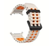 HYHJYMG Pour Samsung Galaxy Watch Ultra 47mm Accessoires Marine Sport Silicone Bracelet Correa For Galaxy Watch 7 Ultra WatchBands