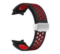 HYHJYMG Sangle de silicone de 20 mm pour Samsung Galaxy Watch 6 Classic 43 47 mm 5pro 45 mm Breather No Gaps Buckle Watch 7 6 5 4 40 mm 44 mm Bands