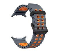 HYHJYMG Slicon Silicone pour Samsung Watch Ultra 47 mm Bracelet sans lacunes Sport Band Two-Tone pour Galaxy 7 Ultra Watchband Stracles