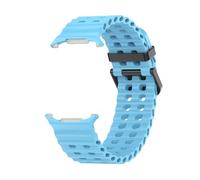 HYHJYMG Slicon Silicone pour Samsung Watch Ultra 47 mm Bracelet sans lacunes Sport Band Two-Tone pour Galaxy 7 Ultra Watchband Stracles