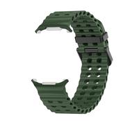 HYHJYMG Slicon Silicone pour Samsung Watch Ultra 47 mm Bracelet sans lacunes Sport Band Two-Tone pour Galaxy 7 Ultra Watchband Stracles