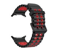 HYHJYMG Slicon Silicone pour Samsung Watch Ultra 47 mm Bracelet sans lacunes Sport Band Two-Tone pour Galaxy 7 Ultra Watchband Stracles