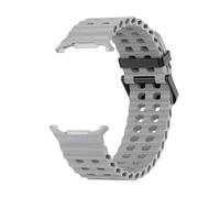 HYHJYMG Slicon Silicone pour Samsung Watch Ultra 47 mm Bracelet sans lacunes Sport Band Two-Tone pour Galaxy 7 Ultra Watchband Stracles