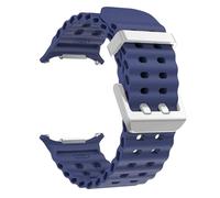 HYHJYMG Slicon Silicone pour Samsung Watch Ultra 47 mm Bracelet sans lacunes Sport Band Two-Tone pour Galaxy 7 Ultra Watchband Stracles