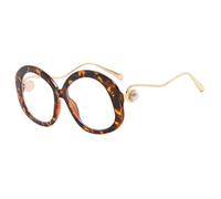 HYHJYMG Vintage Round Femmes Lunettes de Soleil Luxurres Lunettes de Perle de Mode Frames UV400 Spectacles féminins