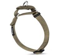 Hyhug Collier Chien: Réglable Nylon Solide Collier Martingala pour Chien (Vert Militaire,M)