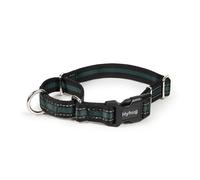 Hyhug Collier martingale réfléchissant pour chien Vert moyen | Boucle d'évacuation - Nylon résistant durable et antidérapant, idéal pour l'entraînement et les promenades quotidiennes