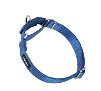 Prime améliorée Collier de Chien Martingale en Nylon très résistant Anti-évasion pour Chiens de Petite Taille. (Petit Modèle S, Bleu Classique)