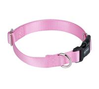 Hyhug Collier robuste pour chiens de petite taille, rose | Nylon à dégagement rapide, dressage réglable anti-traction et promenade quotidienne (taille S, rose bonbon)