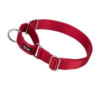 Hyhug Martingale Collier pour chien en nylon résistant et durable, anti-traction, idéal pour l'entraînement et les promenades quotidiennes Rouge Taille XL