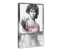 HYIFS Poster d'album de musique The Very Best of The Doors - Impression sur toile pour décoration murale de salon, chambre à coucher - 60 x 90 cm