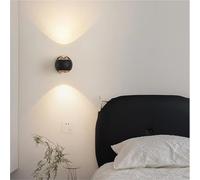 HYJAUSXB Applique Murale de Chambre à Coucher de Luxe Moderne, Corps en métal givré, Abat-Jour en Acrylique, Spot Lumineux LED Rotatif de Haut en Bas, lustres Nordiques