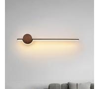 HYJAUSXB Applique Murale LED Moderne 3000K, Lampe linéaire en Acrylique, éclairage intérieur pour Chambre, Salon, Couloir, 16 W/77 cm, Design Noir élégant