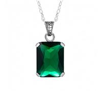 HYJYGM Emerald Crystal Pendants Necklace Pendant Without Chain