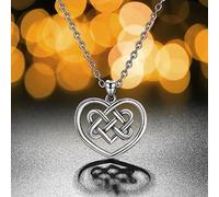 HYJYGM Good Love Knot Pendant Necklace Heart Charms for Jewelry Gift