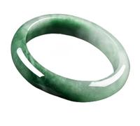 HYJYGM Jewelry Hetian Emerald Jade Jasper Natural Jade Bangle Gemstone Green Jade Bangles,59-60mm