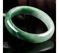 HYJYGM Jewelry Hetian Emerald Jade Jasper Natural Jade Bangle Gemstone Green Jade Bangles,59-60mm