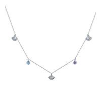 HYJYGM Seashell Necklace Blue Love Necklace Gift for Girl Statement Fine Jewelry