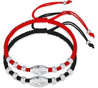 HYJYGM Sterling Silver, ，Crystal Bangle s forAdjustableSterling Silver Bangle,Women S990 Sterling Silver 2Pcs Chinese Vintage Rope Weaving Friendship