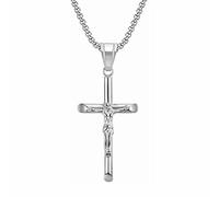 HYJYGX Bijoux de Mode Titane Acier souffrant Pendentif Collier Punk Hip hop joaillerie Accessoires de Mode mère Fille Photo