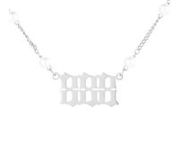 HYJYGX Pendent d'ange en Acier Inoxydable élégant avec chaîne de Nombre d'âge