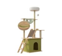 HYKJCSS Arbre A Chat Arbre À Chat Mignon, Tour À Chat, Condo Stable À Plusieurs Niveaux pour Grands Chats, Facile À Assembler avec Gratter Mobilier pour Chats