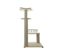 HYKJCSS Arbre A Chat Bois Massif Chat Escalade Cadre Chat Activité Arbre Tour Intérieur Chat Griffoir Moderne Chat Maison pour Jouer Repos Mobilier pour Chats(A)