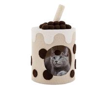 HYKJCSS Arbre A Chat Tour d'arbre À Chat Multifonctionnelle avec Poteau À Gratter, Boule Suspendue, Arbre À Chat Mignon avec Coussin Doux Mobilier pour Chats(Bruin)