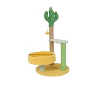 HYKJCSS Arbre A Chat Tour De Chat Mignonne avec Poteau À Gratter Recouvert De Sisal, Perchoir en Peluche, Condo Confortable Et Balle Pendante Mobilier pour Chats