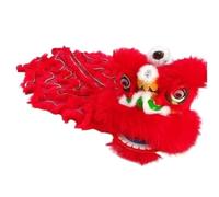 HYKJCSS Danse du Dragon Danse du Lion Tête De Danse du Lion De 9 Pouces pour Adultes, Fête du Nouvel an Chinois, Danse du Lion, Sports De Plein Air Nouvel an Chinois(Rot)