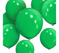 HYKJNBW Lot de 50 ballons ronds en latex épais pour anniversaire, fête d'enfants, mariage, fête prénatale, décoration de Noël - 30,5 cm - vert