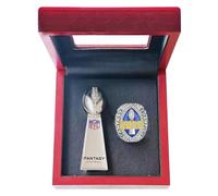 HYKJSHED Bagues de Football fantastiques, Collection d'anneaux de Championnat, boîte-Cadeau de trophée de Championnat, boîte d'exposition d'anneaux, 2026(8)