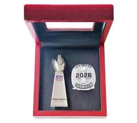 HYKJSHED Bagues de Football fantastiques, Collection d'anneaux de Championnat, boîte-Cadeau de trophée de Championnat, boîte d'exposition d'anneaux, 2026(9)