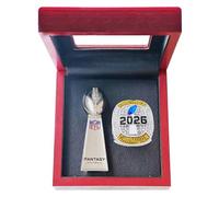 HYKJSHED Bagues de Football fantastiques, Collection d'anneaux de Championnat, boîte-Cadeau de trophée de Championnat, boîte d'exposition d'anneaux, 2026(11)