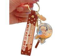HYKJSHED Kawaii Donut Porte-clés Mignon Bubble Tea Porte-clés Bear Porte-clés Pendentif Poupée for Fille