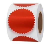 Hylabelest Étiquettes autocollantes de certificat en relief Wafer Gear rouge vif de 5,1 cm pour récompenses légales (rouge vif)