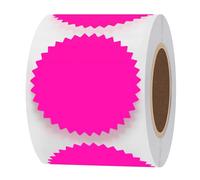Hylabelest Étiquettes autocollantes rose fluo de 5,1 cm pour certificat, récompenses, gaufrage légal (rose fluo)