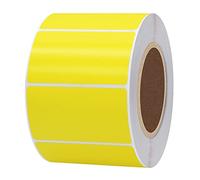 Hylabelest Étiquettes thermiques directes pour codes-barres UPC, étiquettes d'adresse, d'expédition, compatibles avec les imprimantes de bureau Zebra (jaune, 57 x 32 mm)