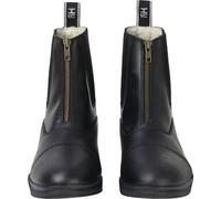 HyLAND - Boots d'équitation unisexes homme/femme, cuir ciré BZ3959 (39,5 EU) (Noir)