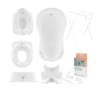 Hylat Baby Baignoire pour bébé avec support, siège de bain, vidange, siège de toilette, pot, marche-pied enfant - Certificat TÜV Rheinland - idéal pour soin et hygiène - Collection Lite
