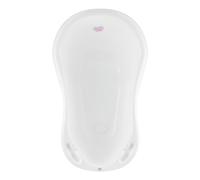 Hylat Baby Hug Me Blanc Baignoire Bébé avec bouchon - Certificat TÜV Rheinland - stable et confortable, idéale pour nouveau-nés et bébés jusqu'à 12 mois - Bain Bebe Enfant - Collection Lite