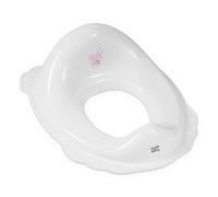 Hylat Baby Réducteur de toilettes pour enfants, utile pour l'apprentissage de la propreté, pour filles et garçons, matériau solide, caoutchouc antidérapant, Couleur : blanc - Motif : Hug me