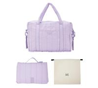 Hylat Baby Sac à langer avec matelas à langer et sac en coton - sac moderne pour couches et affaires de bébé - idéal pour les sorties - Violet
