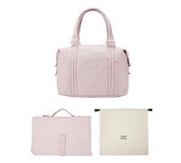 Hylat Baby Sac à langer avec matelas à langer et sac en coton - sac pratique pour les mamans en déplacement - Rose