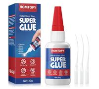 Hyleara Colle instantanée, extra forte, 30 g, pour porcelaine, résistante à l'eau et à la chaleur, avec capuchon anti-obstruction, colle transparente pour réparation de céramique, porcelaine