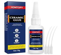 Hyleara Colle instantanée extra forte pour céramique et porcelaine, 30 g, résistante à l'eau et à la chaleur, avec capuchon anti-obstruction, porcelaine, céramique