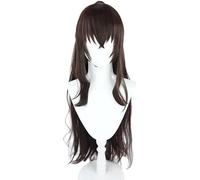 Hylee Wig Anime Cosplay Dazai Osamu Cosplay Wig Anime Bungo Dogs Stray Dazai Osamu Femme 100 cm de long Wigs de femme synthétique résistante à la chaleur + Couleur: Selon Plan]